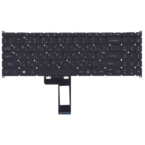 Клавиатура keyboard SV5T-A72B для ноутбука Acer Swift 3 SF315-51 SF315-51G N17P4 Acer Swift 3 SF315-52 черная с подсветкой 2909₽