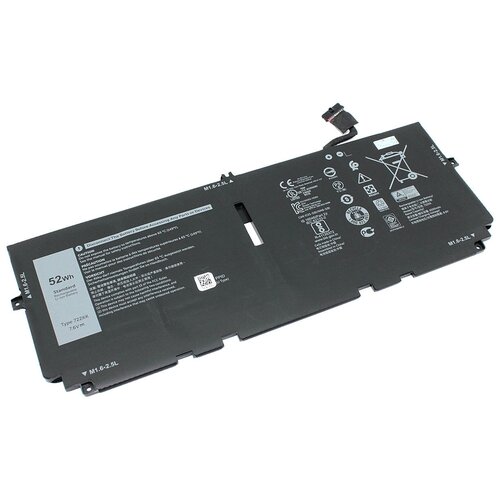 фото Аккумулятор для ноутбука dell xps 13 9300 (2xxfw) 7.6v 6500mah oem