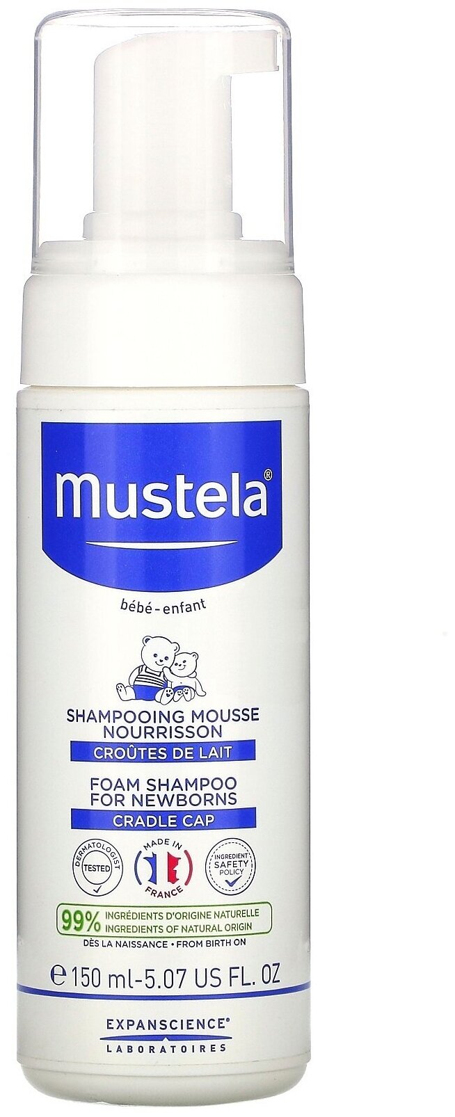 Mustela Шампунь-пенка от молочных корочек для новорожденных 150 мл (Mustela, ) - фото №13