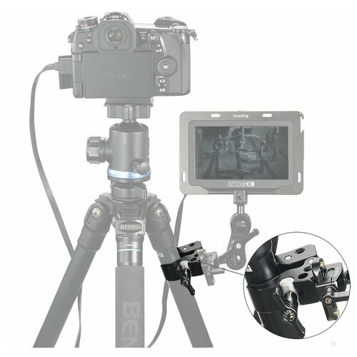 Универсальный держатель-струбцина SmallRig 2220 Super Clamp рукоятка ulanzi r008 universal arri locating hole handle grip 1400