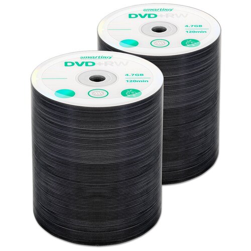 Диск SmartBuy DVD+RW 4,7Gb 4x bulk, упаковка 200 шт.
