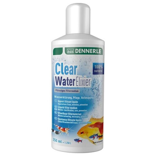 Dennerle Clear Water Elixier 250 - Препарат д/очистки аквариумной воды, 250 мл на 1250 л