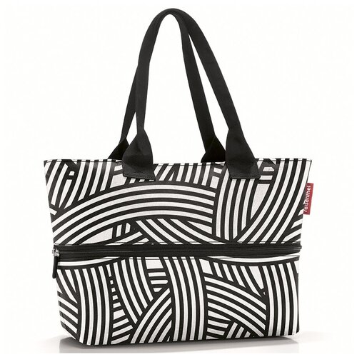 Сумка увеличивающаяся женская для шопинга / пляжная / на каждый день Shopper E1 zebra
