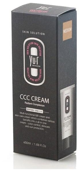      Yu.r Skin Solution Radiant Complexion CCC Cream (medium) SPF50+ PA +++, 50 .