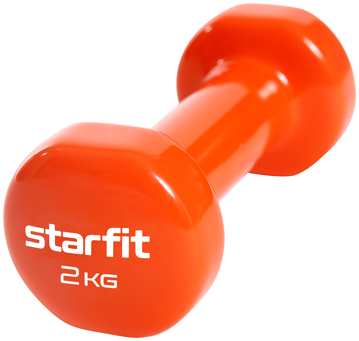 Гантель виниловая STARFIT Core DB-101 2 кг, оранжевый