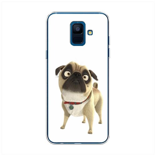 фото Силиконовый чехол "мопс" на samsung galaxy a6 / самсунг галакси а6 case place