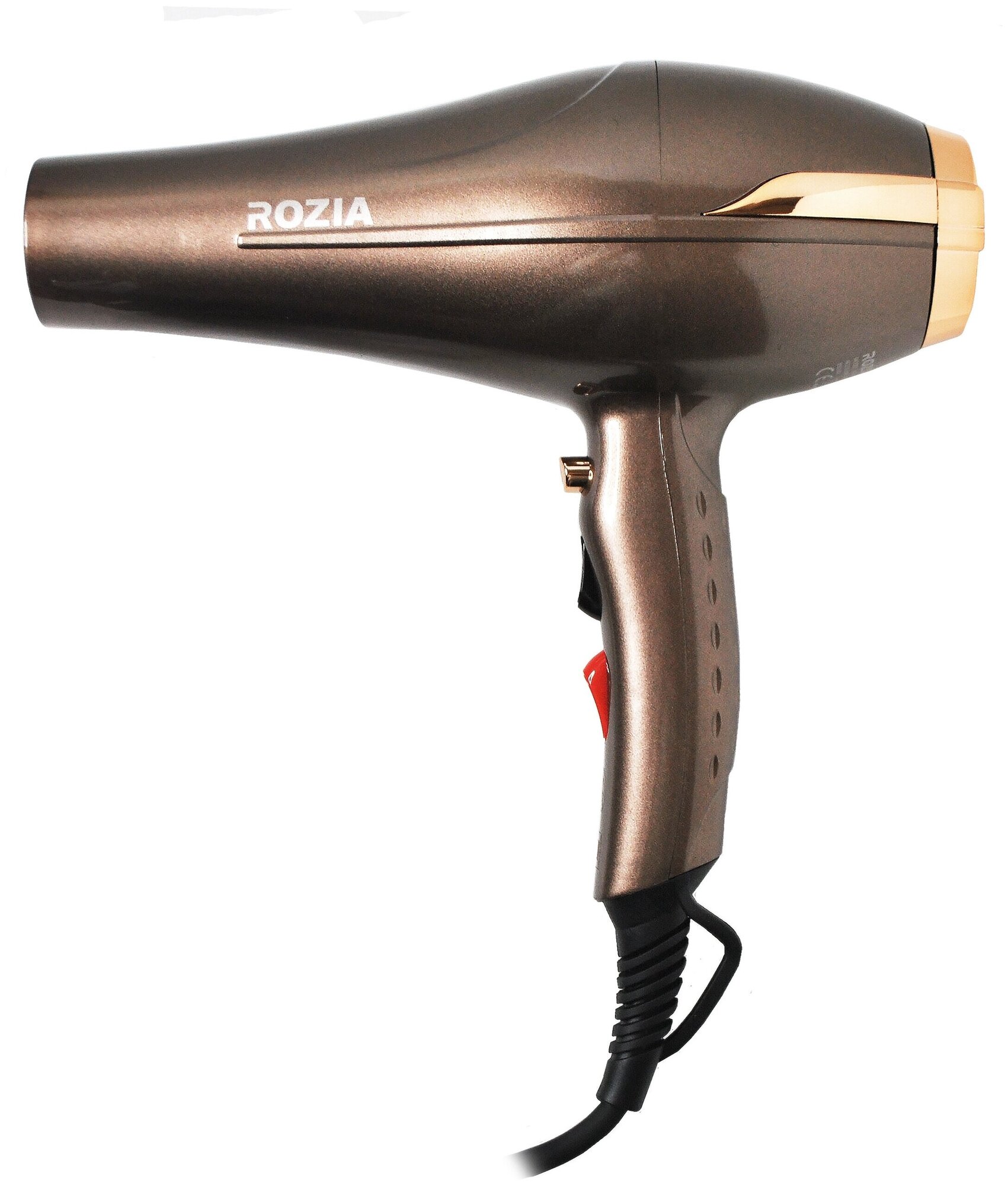 Фен для волос Rozia Фен HC8600, Профессиональный фен с сенсорной ручкой HC8600, Фен 8000W, коричневый
