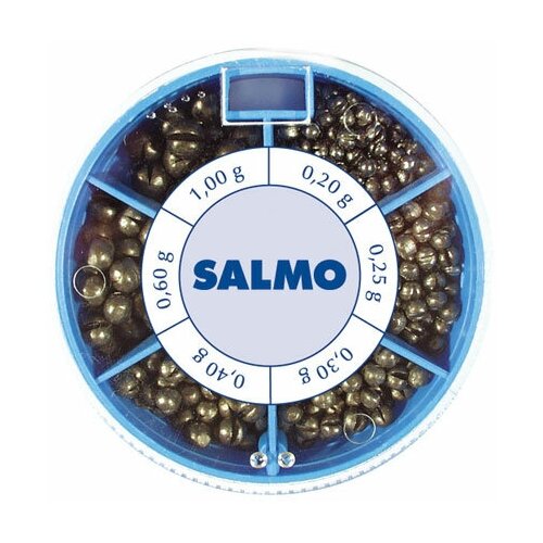 грузила salmo дробинка pl 6 секций стандартные 070г набор Грузила Salmo дробинка PL 6 секций стандартные 100г набор
