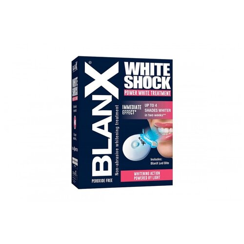 Купить Зубная паста отбеливающая с световым активатором BlanX White Shock Treatment Led Bit, 50 мл