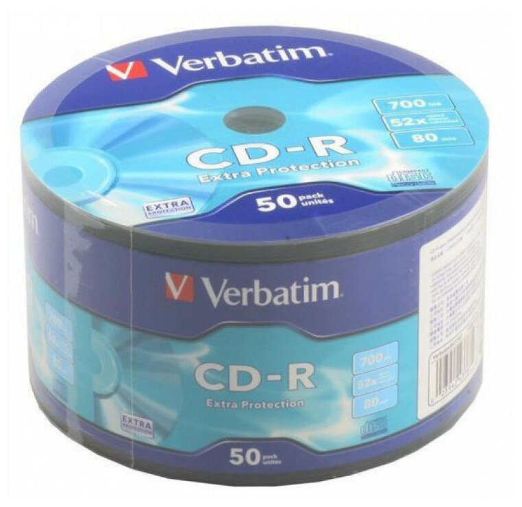 Диски CD-R Verbatim 700Mb 52x Shrink 50шт 43787 - фото №19