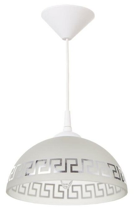 Светильник "Колпак" 1 лампа E27 40Вт белый д.250 - фотография № 1