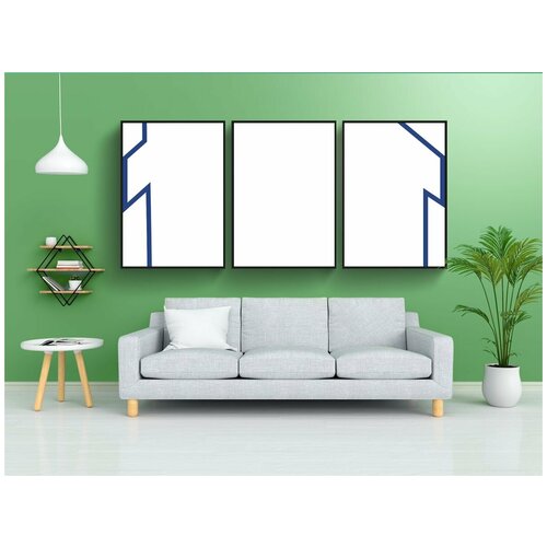 фото Набор модулных постеров для интерьера "дом, приют, жить" 60x90 см. в тубусе, без рамки lotsprints