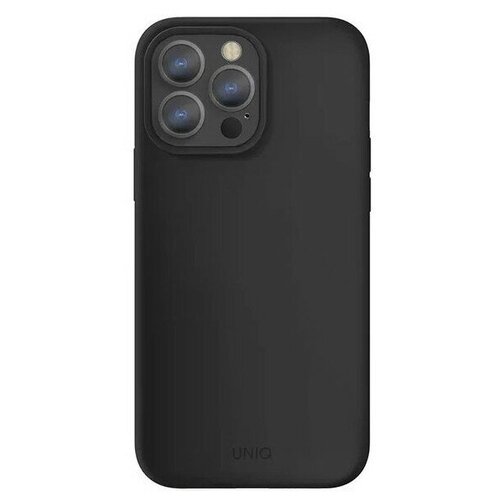 фото Чехол uniq lino для iphone 13 pro max, цвет черный (ip6.7hyb(2021)-linoblk)