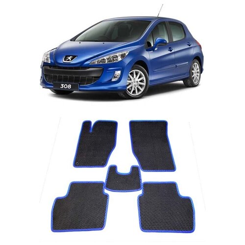 Peugeot 308 I 2008 - 2015 коврики EVA Smart Комплект в салон 2856₽