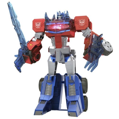 Робот-трансформер Transformers Cyberverse Adventures Оптимус Прайм F2731, красный/синий фигурка трансформеры кибервселенная слагтрон transformers cyberverse f2734