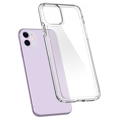 фото Прозрачный силиконовый чехол для телефона apple iphone 11 / ультратонкий защитный чехол для смартфона эпл айфон 11 / премиум силикон с защитой от прилипания / premium качество сotetci