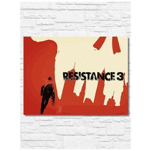 Картина по номерам на холсте игра Resistance 3 (PS, Xbox, PC, Switch) - 11027 Г 30x40