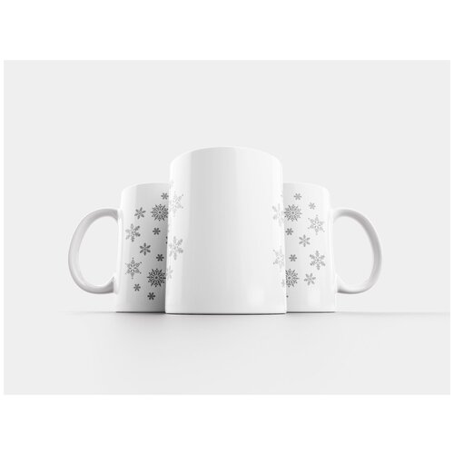 фото Кружка "снежинки, снег, зима" 320 мл lotsprints