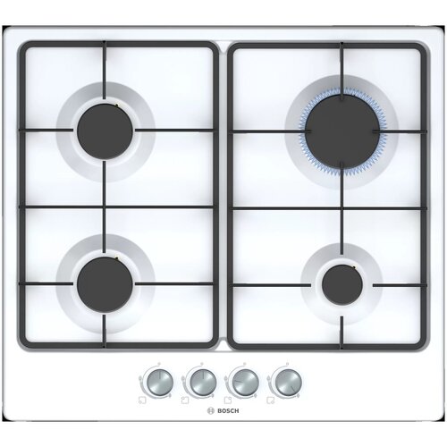 Газовая варочная панель BOSCH PGP6B2O62R с рамкой белый 2207500₽