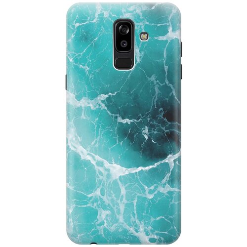 фото Gosso ультратонкий силиконовый чехол-накладка для samsung galaxy j8 (2018) с принтом "лазурный океан"