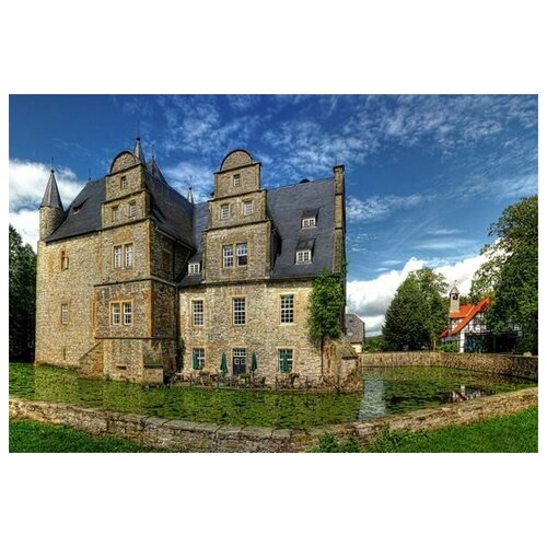 фото Постер на холсте замок в германии №3 59см. x 40см. твой постер