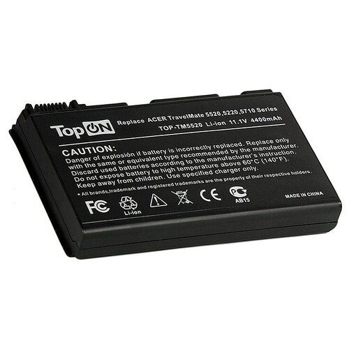фото Аккумулятор для ноутбука acer extensa 5220, 5620, travelmate 5320, 5520, 5530, 5720 series. 11.1v 4400mah tm00742, grape34 topon