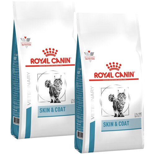 ROYAL CANIN SKIN & COAT для стерилизованных кошек с чувствительной кожей и шерстью (0,4 + 0,4 кг)