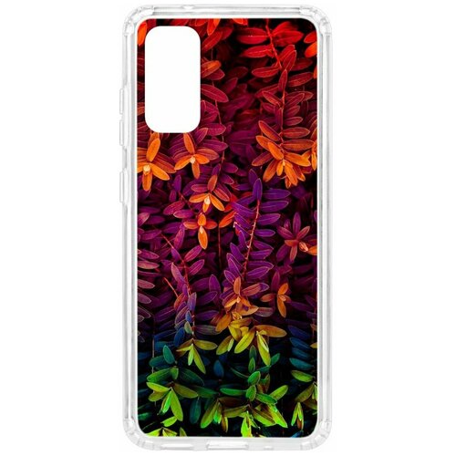 фото Чехол на samsung galaxy s20 kruche print neon leaves / чехол для samsung / чехол с рисунком / чехол с принтом / чехол для самсунг / чехол для самсунг / бампер на гелакси / чехол накладка для гэлэкси / противоударная накладка для samsung galaxy / защита для galaxy / защита на samsung / cиликоновый чехол для samaung galaxy / пластиковый чехол на самсунг / защитный чехол для самсунг / чехольчик / защита телефона / ударопрочный чехол / галакси кruче