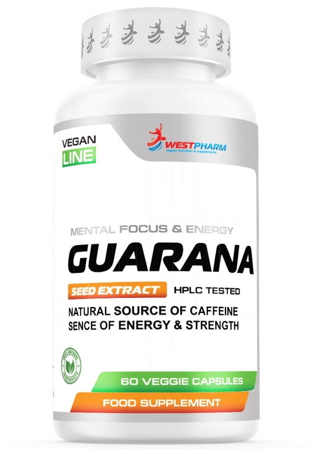 WestPharm Vegan line Guarana 60 капсул