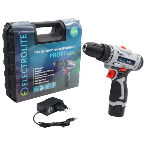 Аккумуляторная дрель-шуруповерт Electrolite Profi 1220 599000₽