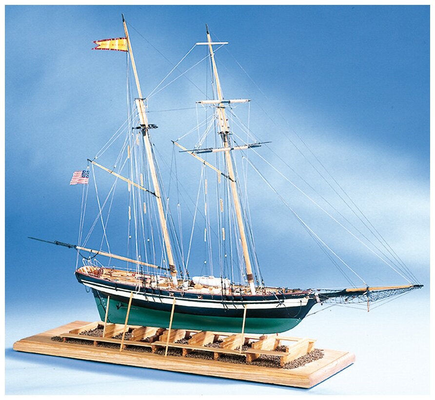 Сборная модель корабля Model Shipways (США), клиппер Pride Of Baltimore, Масштаб 1:64, MS2120