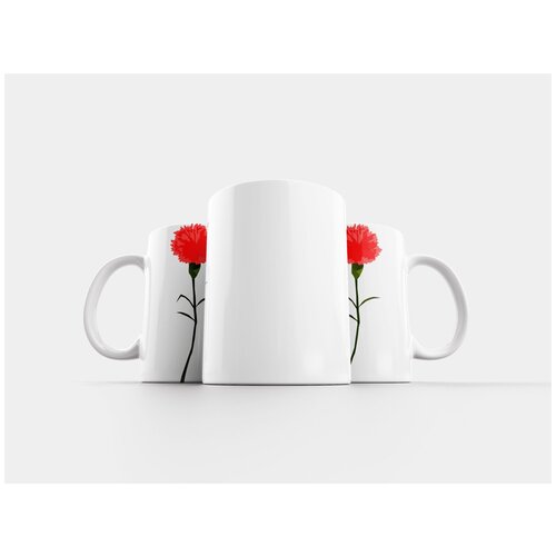фото Кружка "цветок, красный, цвести" 320 мл lotsprints