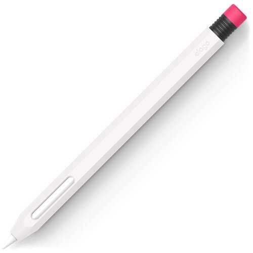 Чехол для Apple Pencil 2 Elago Silicone Case, White [EAPEN2-SC-WH] чехол обложка для apple ipad 7 ipad 8 ipad 9 10 2 зеленый чехол для стилуса apple pencil чехол с подставкой обложка smart cover ipad 10 2