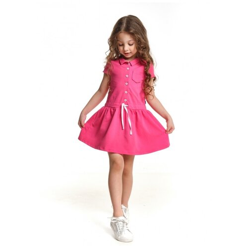 Платье для девочек Mini Maxi, модель 3297, цвет розовый/фиолетовый, размер 98
