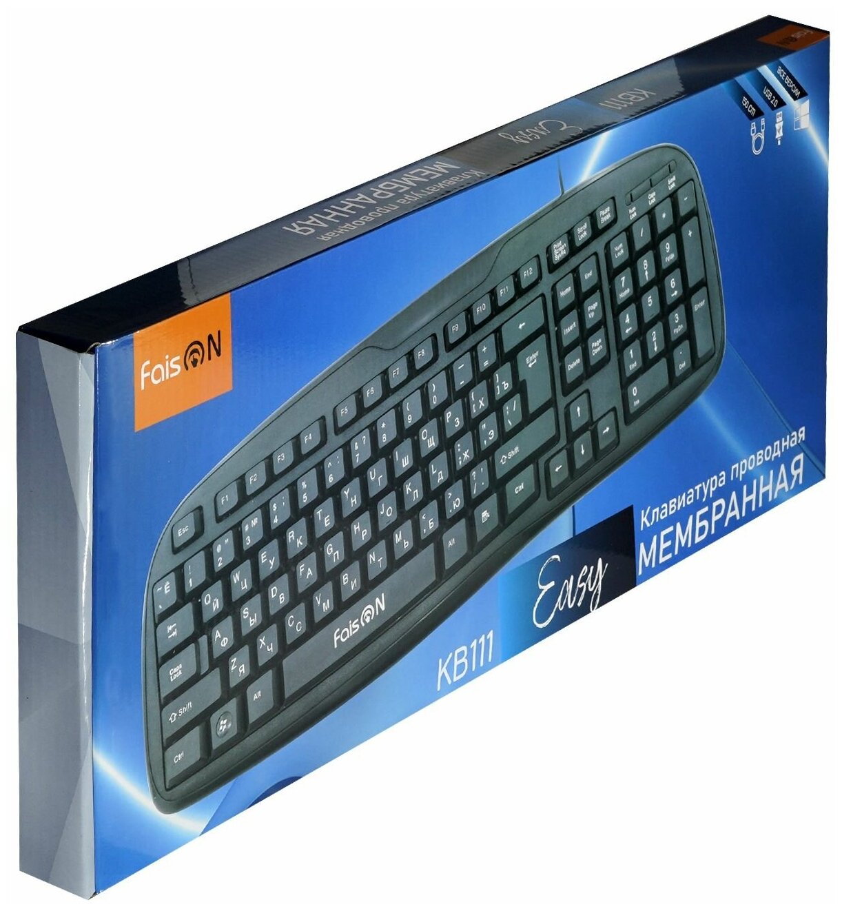 Клавиатура проводная FaisON Easy KB111 чёрный