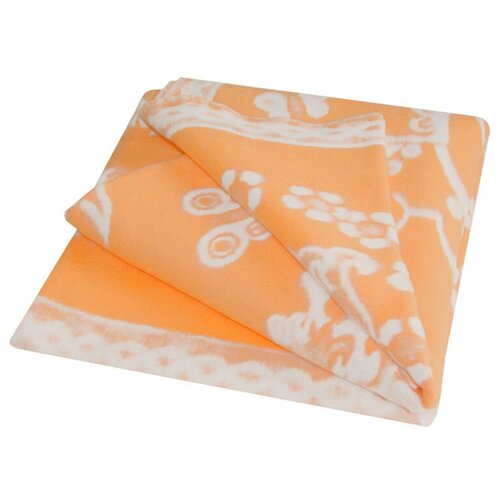 Одеяло байковое «Цветочные лошадки», 140*100 Коралл 