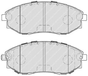 Дисковые тормозные колодки передние Ferodo FDB4304 для Chevrolet Epica, Daewoo Tosca (4 шт.)