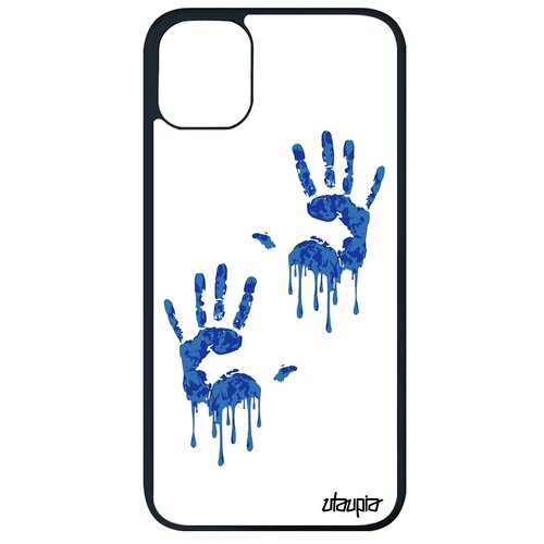 фото Красивый чехол на телефон // apple iphone 11 pro max // "отпечаток ладони" palm дизайн, utaupia, белый