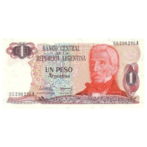 Аргентина 1 песо аргентино 1983-84 г «Полуостров Льяо-Льяо в Патагонии» аUNC