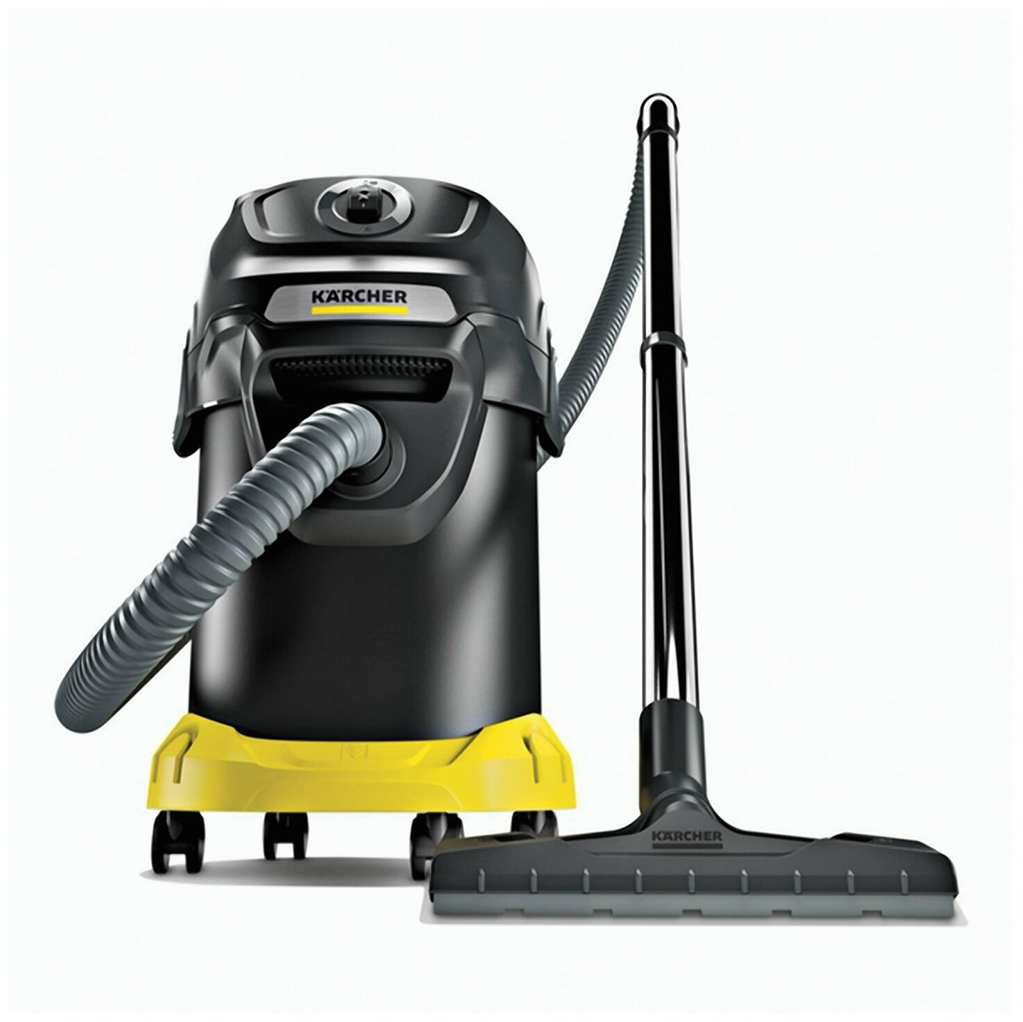 Пылесос для сбора золы и сухого мусора KARCHER (керхер) AD 4 Premium, 600 Вт, металлический контейнер, 1.629-731.0