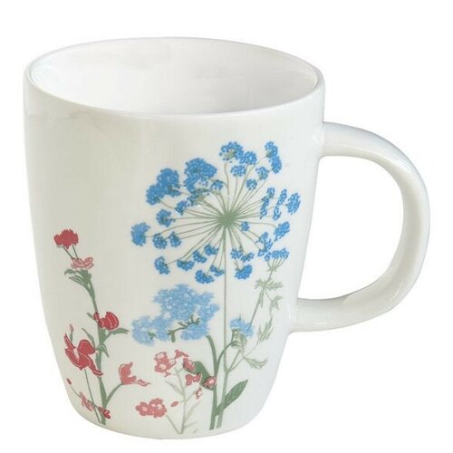 Кружка Mille fleurs (с синими и красными цветами) Объем: 350 мл Easy Life (Nuova R2S)
