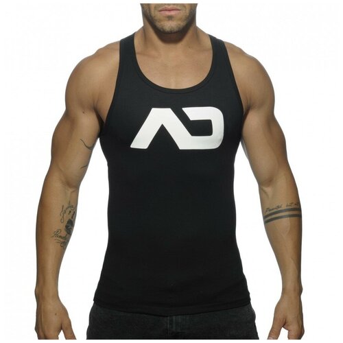 Майка Addicted Basic AD Tank Top, размер 2XL, черный, белый майка addicted хлопок размер 2xl черный белый