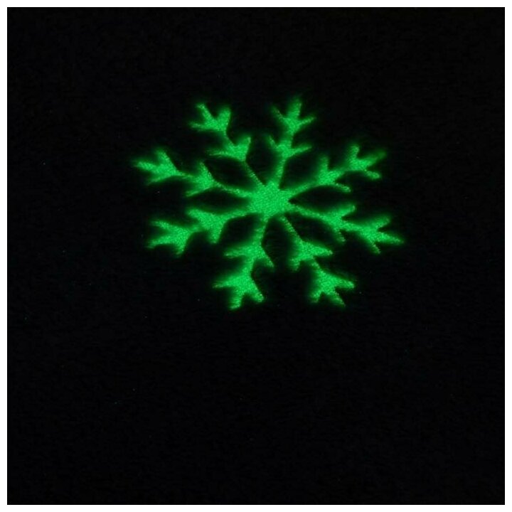 Плед светящийся в темноте Этель "Снежинки" 180х200 см,100% п/э, корал-флис, 220 гр/м2