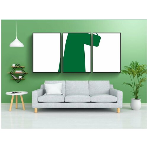 фото Набор модулных постеров для интерьера "девочка, женщина, леди" 60x90 см. в тубусе, без рамки lotsprints