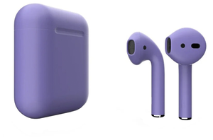 Беспроводные наушники Apple AirPods 2 Color (беспроводная зарядка чехла), матовый фиолетовый