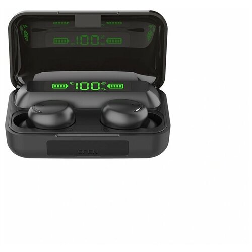 Беспроводные наушники BTH-F9-5 TWS с микрофоном и внешним аккумулятором Черные 550₽