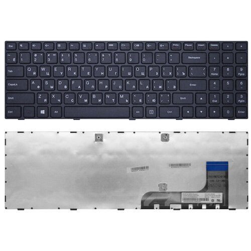 Клавиатура для ноутбука LENOVO IdeaPad 100-15IBY черная OV