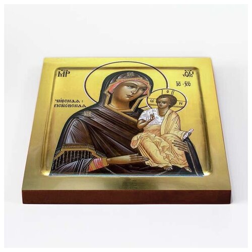Чирская Псковская икона Божией Матери, печать на доске 22*25 см икона божией матери беседная печать на доске 22 25 см