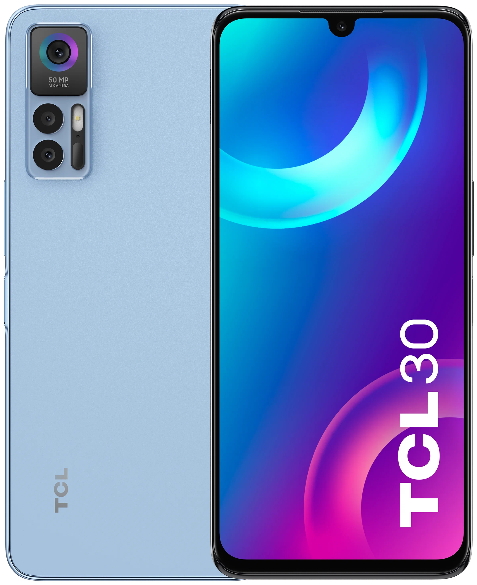 Смартфон TCL 30 4/64 ГБ, светло-голубой
