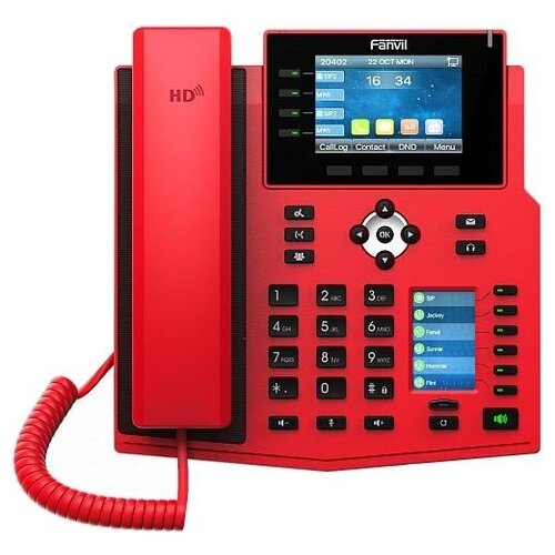 Телефон IP Fanvil X5U-R красный